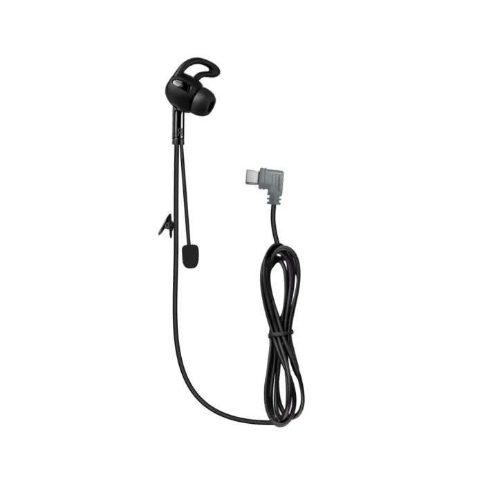 Comset - Oorsetje USB-C full view - oortelefoon - ear phone met microfoon en clip