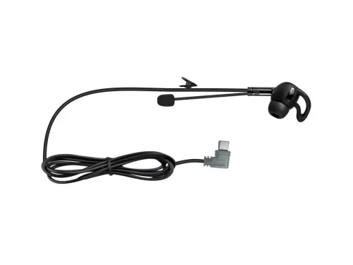 Oorsetje USB-C full view - oortelefoon - ear phone met microfoon en clip - Comset